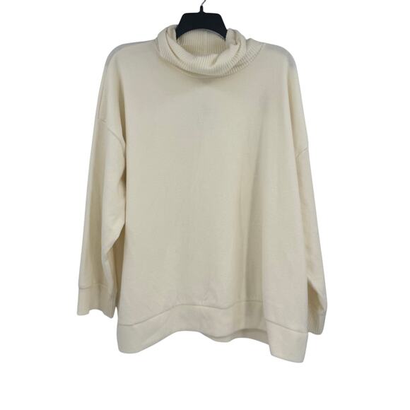 ASOS Design Women's 2XL Ivory Cream Turtleneck Soft Knit Pullover Sweater - Picture 1 of 9
